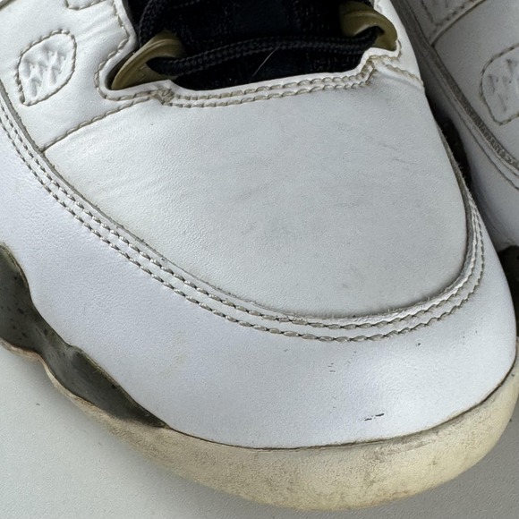 Air Jordan 9 Retro Shoes Mens Size 10.5 White Militia Green Statue 302370-109 - Picture 3 of 16